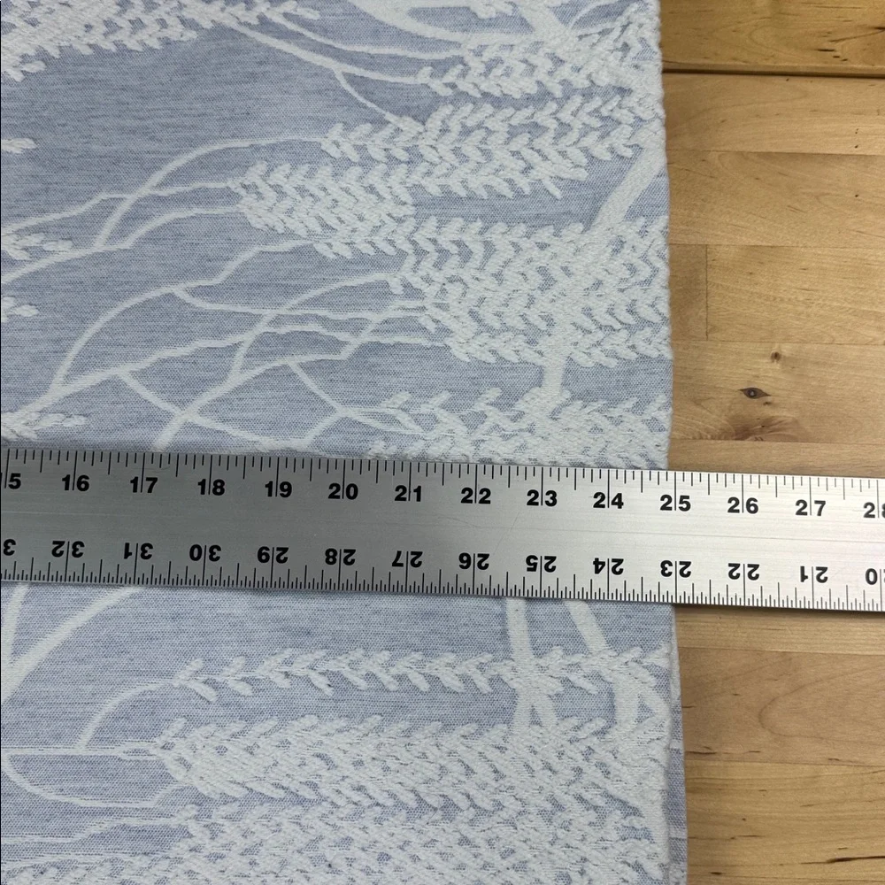 Kevin O’Brien Studio Willow Coverlet Blue White Textured Pattern 88”W x 100”L